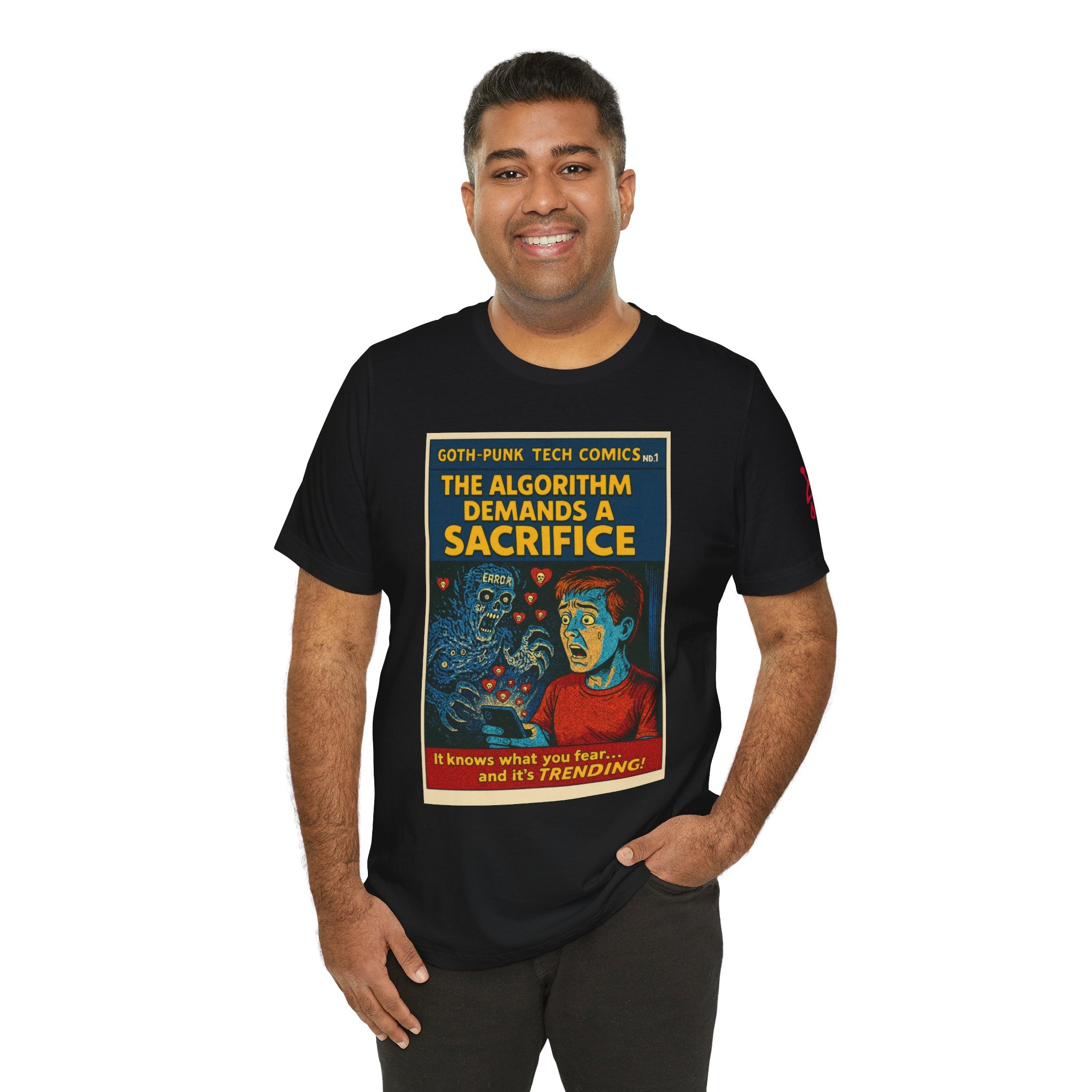 The Feed The Algorithm Demands A Sacrifice Dark Humor T-Shirt - Sicc Arrt