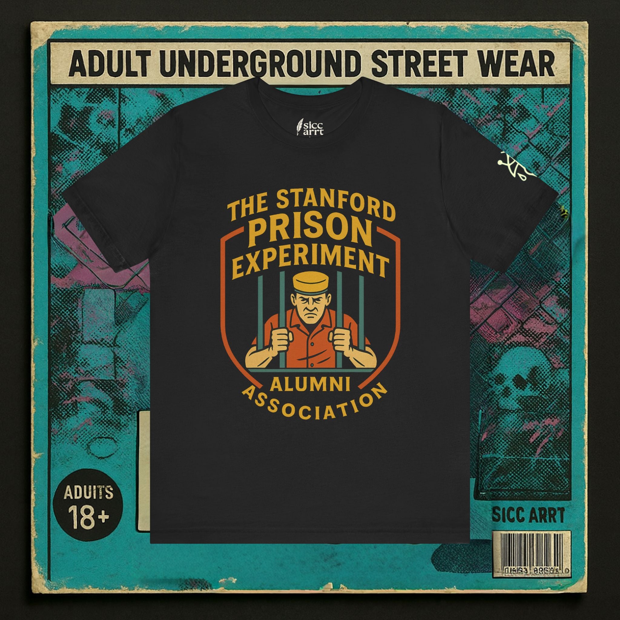 Dark Humor T-Shirt - Standford Prison Experiment - Behind Bars