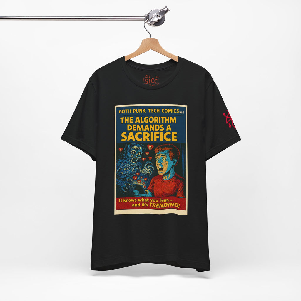 The Feed The Algorithm Demands A Sacrifice Dark Humor T-Shirt - Sicc Arrt